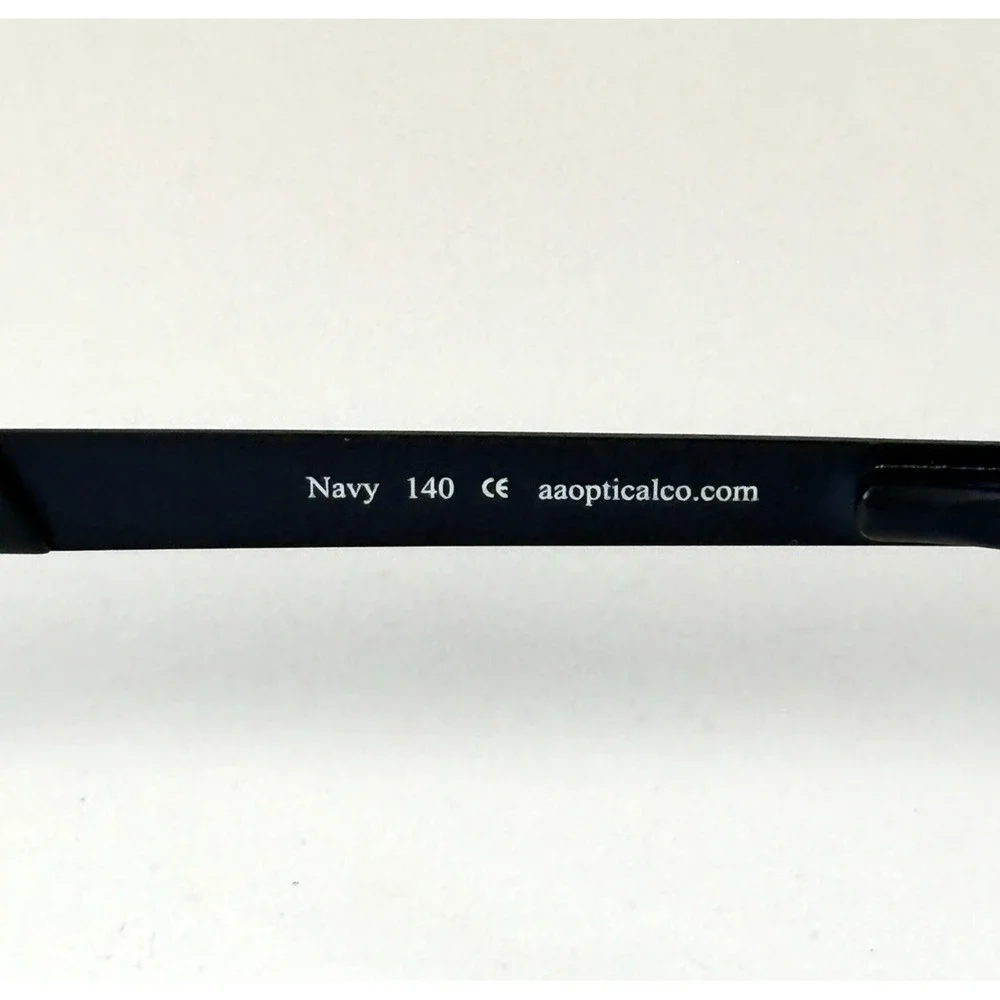 Cruz Rockaway Blvd Eyeglasses Frame Only 54-17-140 Navy Mens Half Rim Metal‎